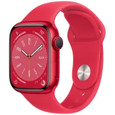 Apple Watch Series 8 45mm Red Aluminium Case with Red Sport Band